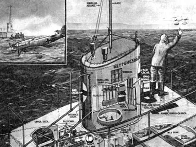 German rescue buoy for downed airmen - the lure for a schnellboote